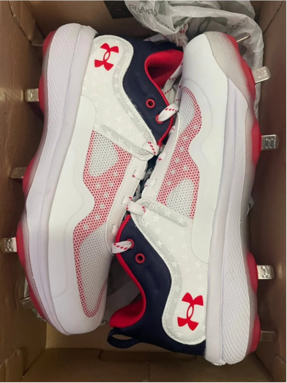 Under Armour Glyde USA MT Women's Softball Cleats Size 6